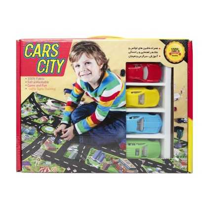 مجموعه شهر خودرو حاوی علائم راهنمایی و رانندگی | شهر اسباب بازی