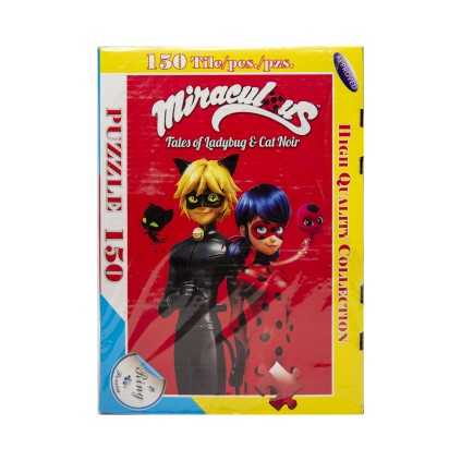 پازل 150 تکه طرح لیدی باگ و گربه نوآر Ladybug & Cat Noir 2 | شهر اسباب بازی