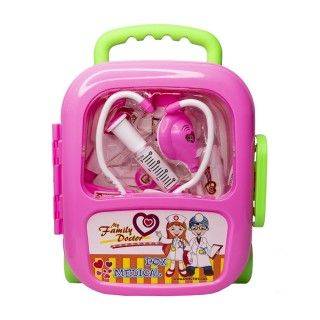 ست پزشکی کیفی چمدانی چرخدار 10915 | شهر اسباب بازی