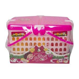 سبد پیک نیک 25 پارچه گل خانوم کوچک | شهر اسباب بازی