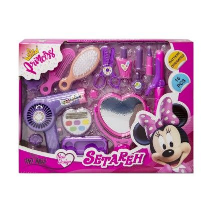 ست لوازم آرایشی پرنسس ستاره بسته 16 عددی 8858 | شهر اسباب بازی
