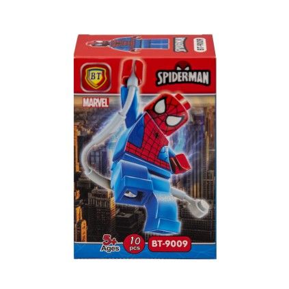 بسته لگو 10 تکه bt شخصیت مرد عنکبوتی 9009 spider man | شهر اسباب بازی