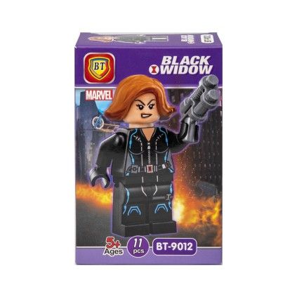 بسته لگو 10 تکه bt شخصیت زن سیاهپوش 9012black widow | شهر اسباب بازی