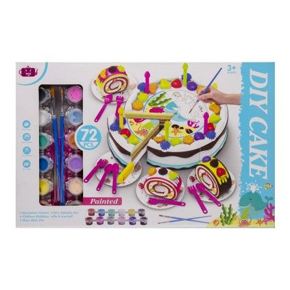 کیک با لوازم رنگ آمیزی 555 | شهر اسباب بازی