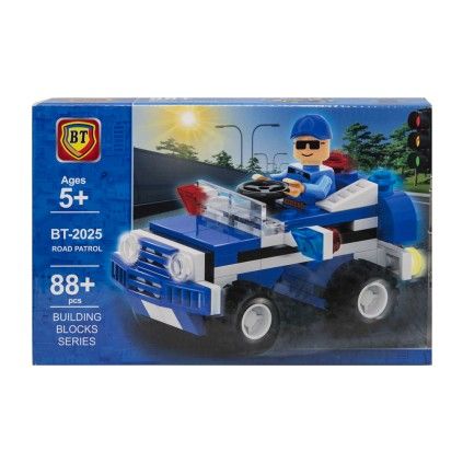 بسته لگو 88 تکه bt پاترول پلیس جاده 2025 road patrol | شهر اسباب بازی