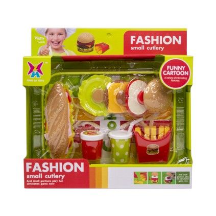 بسته وسایل ساخت فست فود 326 fashion cutlery | شهر اسباب بازی