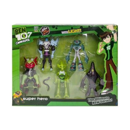 ست شخصیت فیگور انیمیشن بن تن 2 8905- ben ten super hero | شهر اسباب بازی