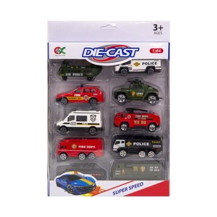ست ده عددی ماشین نظامی فلزی 625 die cast  | شهر اسباب بازی