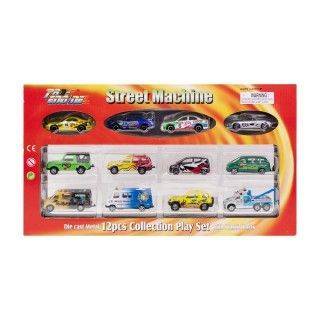 ست 12 عددی ماشین خیابانی فلزی2014 street car | شهر اسباب بازی