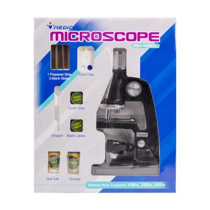 میکروسکوپ دانش آموزی 450 medic microscope mh-450L | شهر اسباب بازی