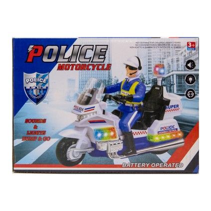 موتور پلیس موزیکال و چراغدار 2388 police motorcycle | شهر اسباب بازی