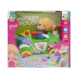 ماشین فانتزی باطری خور و عروسک 511 happy barbie | شهر اسباب بازی