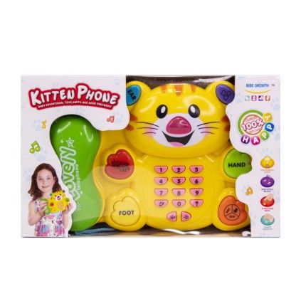 تلفن موزیکال و چراغدار گربه 9911 kitten phone | شهر اسباب بازی