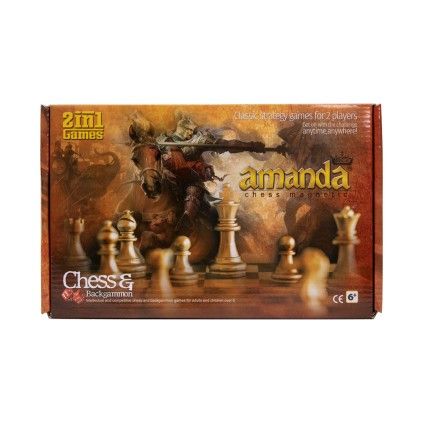 شطرنج و تخته نرد مغناطیسی آماندا1357 chess and backgammon | شهر اسباب بازی