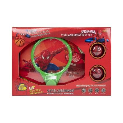 تور و حلقه بسکتبال اسپایدرمن پایه دار basketball set | شهر اسباب بازی