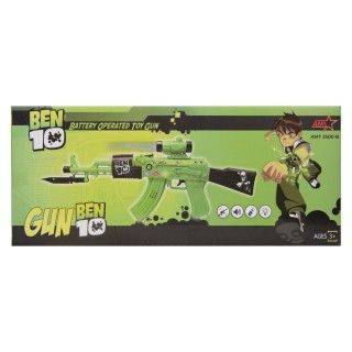 تفنگ کلاش موزیکال بن تن چراغدار 3500flash gun beh  | شهر اسباب بازی