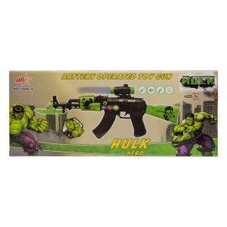 تفنگ کلاش موزیکال هالک چراغدار 3500 flash gun hulk | شهر اسباب بازی