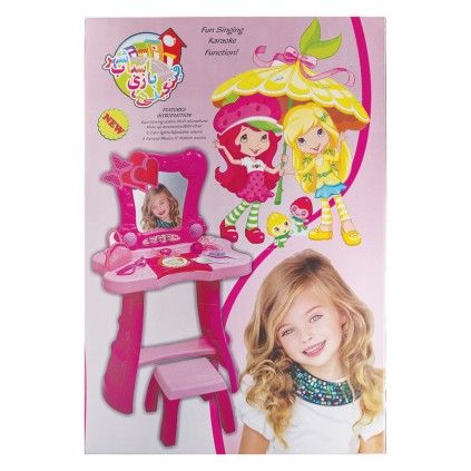 میز آرایشی پایه دار فینگیلی ها به همراه لوازم و صندلی مدل 6532 Strawberry | شهر اسباب بازی