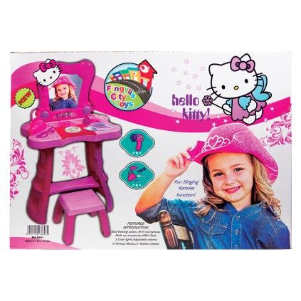 میز آرایشی پایه دار فینگیلی ها به همراه لوازم و صندلی مدل 6532 kitty | شهر اسباب بازی