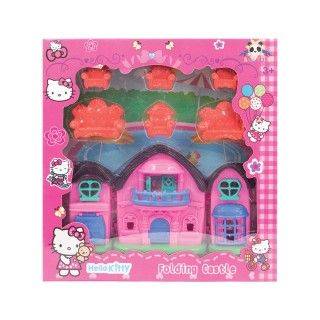 خانه ویلایی قصر تاشو به همراه مبلمان طرح کیتی 3035 folding castle | شهر اسباب بازی