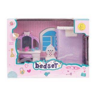 ست لوازم اتاق خواب تخت و میز آرایشی 103 | شهر اسباب بازی