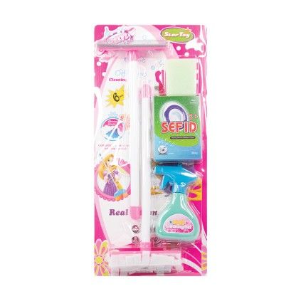 ست لوازم نظافتچی شیشه شور و تی نخی 560 | شهر اسباب بازی