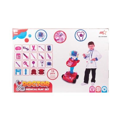 ست لوازم پزشکی باطریخور و موزیکال 19 تکه 3000 | شهر اسباب بازی
