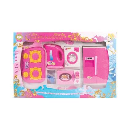 ست لوازم آشپزخانه سیندرلا2029 cinderlla kitchen set | شهر اسباب بازی