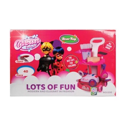 ست لوازم نظافت 40 تکه لیدی باگ 530 star toy | شهر اسباب بازی