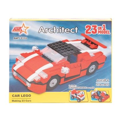 لگو ماشین 278 قطعه با امکان ساخت 23 مدل خودرو 3110 | شهر اسباب بازی