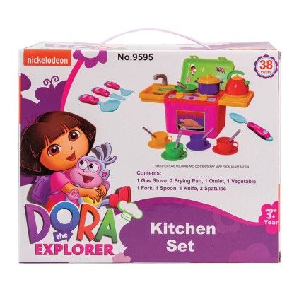 بسته لوازم آشپزی 38 تیکه دورا 9595 dora | شهر اسباب بازی