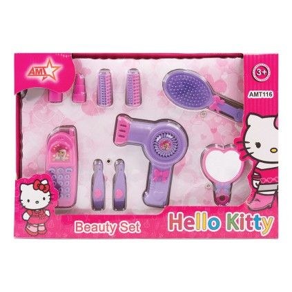 ست لوازم زیبایی و مراقبت مو طرح کیتی 116 | شهر اسباب بازی