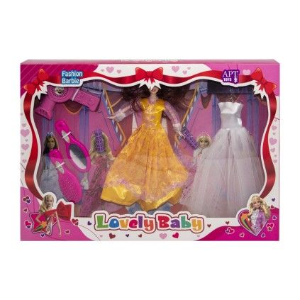 ست عروسک فشن باربی به همراه وسایل و لباس89-24 fashion barby | شهر اسباب بازی