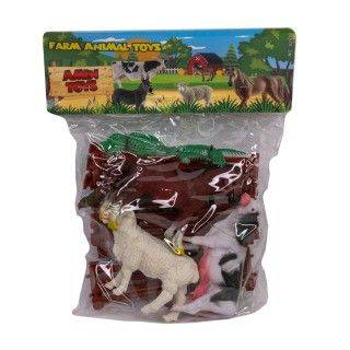 بسته حیوانات اهلی مزرعه سه عددی | شهر اسباب بازی