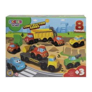 ست ماشین های راه سازی 8 عددی | شهر اسباب بازی