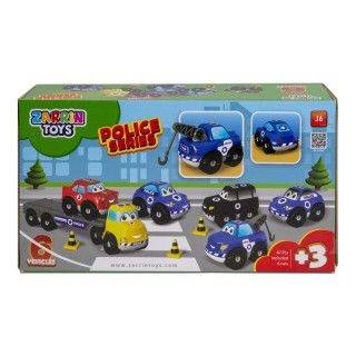 ماشین های پلیس 6عددی زرین 47تکه | شهر اسباب بازی