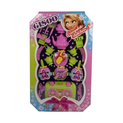 ست 37 تکه وسایل آشپزخانه گیسو کمند | شهر اسباب بازی