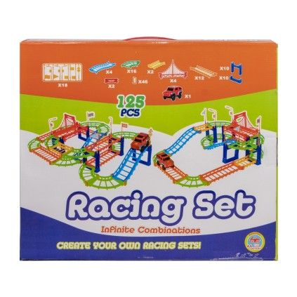 ست ماشین و پیست ریسینگ 125 تکه | شهر اسباب بازی
