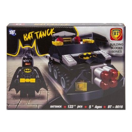 بسته لگو 122 تکه bt تانک بتمن 8016 bat tanck | شهر اسباب بازی