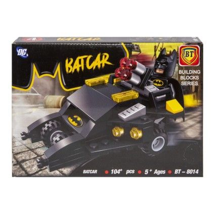 بسته لگو 104 تکه bt ماشین بتمن 8014 bat car | شهر اسباب بازی