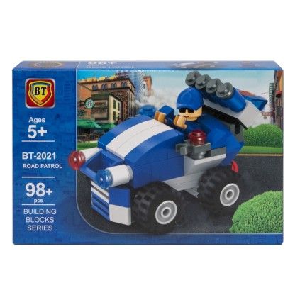 بسته لگو 98 تکه bt پاترول پلیس 2021 road patrol | شهر اسباب بازی