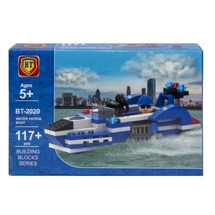 بسته لگو 117 تکه کشتی پلیس 2020 BT2020water patrol boat  | شهر اسباب بازی