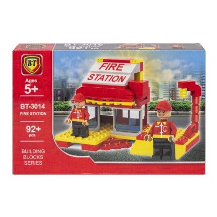 بسته لگو 92 تکه bt ایستگاه آتش نشانی 3016 firefighting Station | شهر اسباب بازی