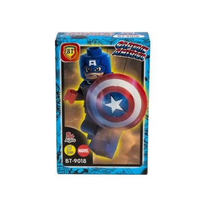 بسته لگو 11 تکه bt مدل 9018 captain america | شهر اسباب بازی
