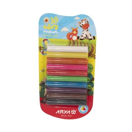 خمیر بازی 10 رنگ آریا | شهر اسباب بازی