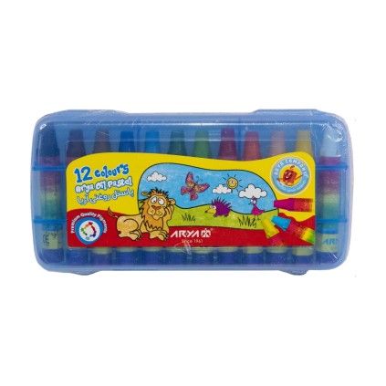 پاستل روغنی 12 رنگ آریا | شهر اسباب بازی