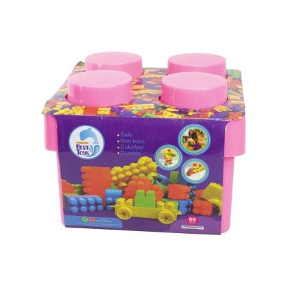 لگو جعبه ای ساختنی 69 تکه best toys | شهر اسباب بازی