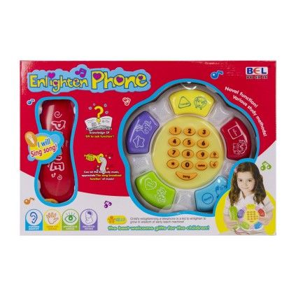 تلفن موزیکال و چراغدار 5033 enlighten phone | شهر اسباب بازی