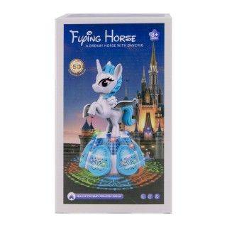 اسب موزیکال و چراغدار تک شاخ 133 flying huors | شهر اسباب بازی