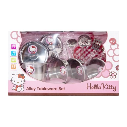 ست قابلمه و ماهیتابه استیل هلو کیتی K3 hello kitty  | شهر اسباب بازی